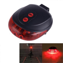 Bicycle LED Light Laser Night Mountain Bike Tail Light Taillight MTB Safety Warning Bicycle Rear Light Lamp By
