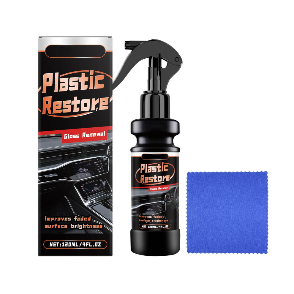 Car Plastic Restoration Kit 120Ml Â Interior/Exterior, Uv Protection, Shine Renewal, Easy Application 9489952770307