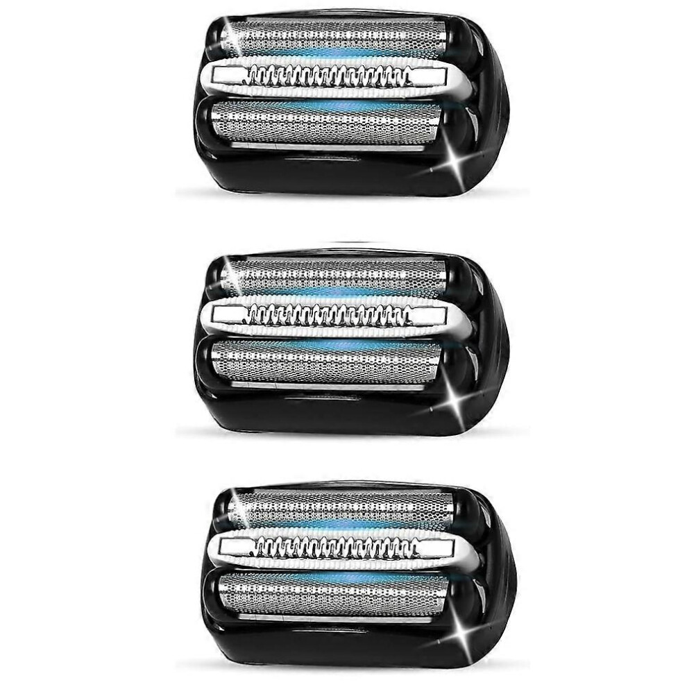 3 Pack 32B S3 Electric Replacement Heads for Braun Series 3 Shavers, 3040s 3080s-4 370cc 3070cc 3000s 3010, 30