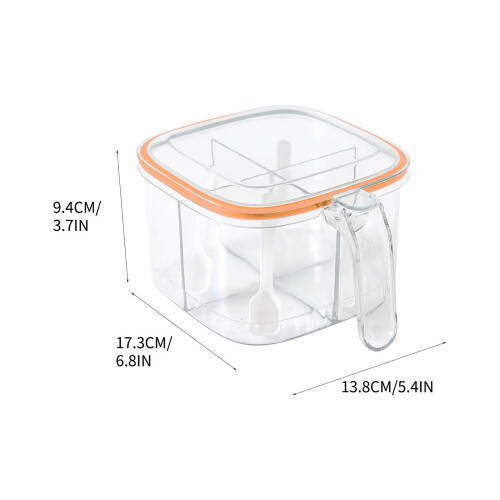 Christmas Kitchen Seasoning Box 4-Compartment Set 2