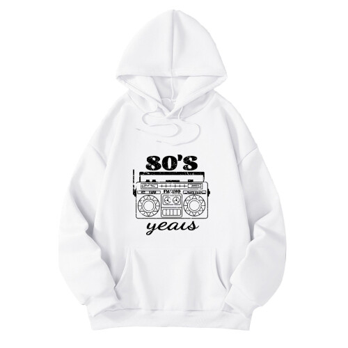 Γυναικεία Casual Hoodies Oversized Χαλαρή Εφαρμογή Μοντέρνα Τυπωμένα Στρογγυλά Μακρυμάνικα