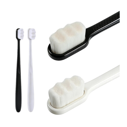 4pcs Micro-nano Toothbrush Set with Ultra Soft 20000 Bristles for Sensitive Teeth