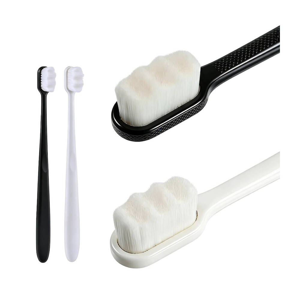 4pcs Micro-nano Toothbrush Set with Ultra Soft 20000 Bristles for Sensitive Teeth