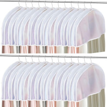 24PCS Garment Covers for Hanging Clothes, Shoulder Covers for Hanging Clothes, Dust Covers for Hanging Clothes