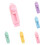 10pcs Retractable Eraser for Pencils, Push-Pull Heart Button Eraser Holder, Compatible with Standard Pencils 1