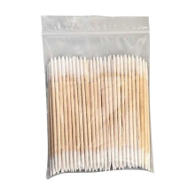 100 bastoncini di precisione per il trucco, punta in legno da 7 cm (2,76") per la correzione di sopracciglia/eyeliner, bastoncini multiuso per
