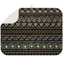 Soft microfiber boho dish drying mat 18x24 Inch with decorative floral patterns, highly absorbent and practical for everyday kitchen use