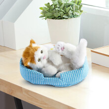 Realistic Meowing Cat Toy with Sound, Interactive Plush Kitten, Animated Pet Doll – Compatible with Kids’ Play & Gifts
