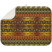 Floral microfiber drying mat 18x24 Inch in boho design, foldable and washable, decorative addition to your kitchen setup
