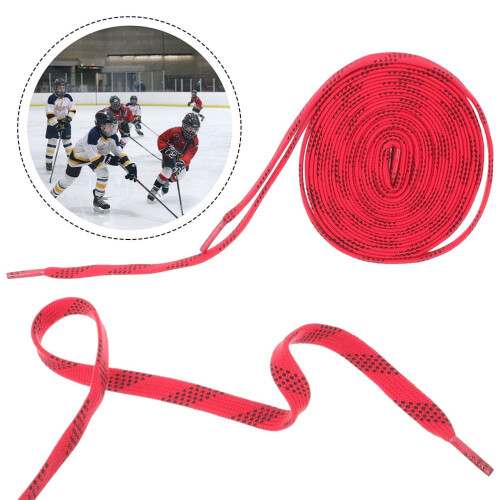 Polyester snørebånd til hockeyskøjter, lette, kompakte, 2 par 1