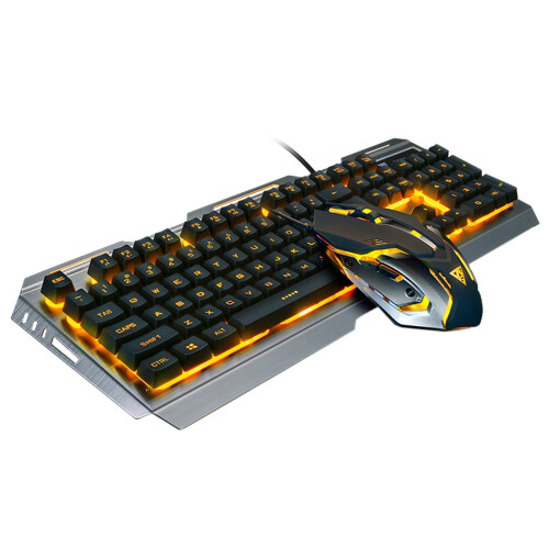 UHUYA Gaming Keyboard and Mouse Combo Mechanical RGB Wired