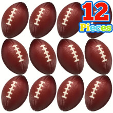 12 mini mingi de fotbal din spumă, 9,1 cm, cadouri pentru petreceri, jucării sportive inedite, decor pentru jocuri mari, distracție în