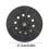 Plastic Hook Loop Sanding Disc 9 Inch 5