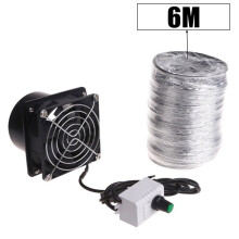 Odsávací ventilátor s USB, nastavitelnou rychlostí a potrubím pro pájení, dílnu, kuchyň - 3 velikosti