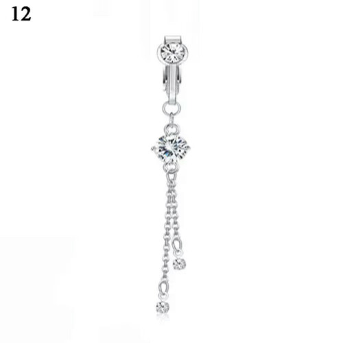 Falsk piercing navleklips navleringer Falsk magepiercing-A-12