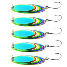 Mackerel Fishing Lures Metal Spoon Shape 5PCS