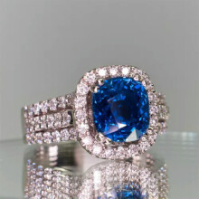 925 Silver Blue Cubic Zirconia Rings Womens Wedding Fashion Jewelry Size 6-10-9