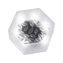 Solar Garden Lamp Hexagonal Glass Tile Light