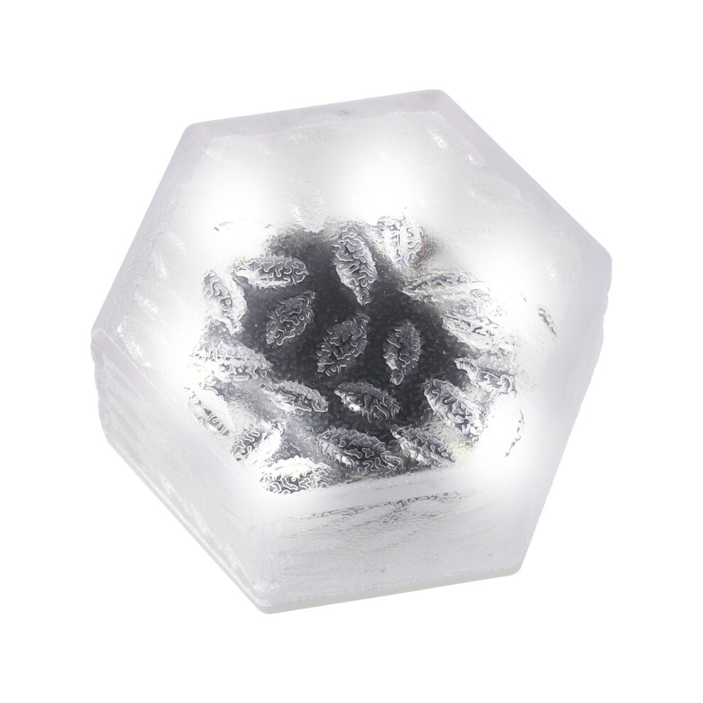 Solar Garden Lamp Hexagonal Ice Brick Garden Imitation Glass Floor Tile Lamp 9489952907529