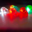Lysende jordbærringlys LED fluorescerende ringfingerlys blitz blød gummilegetøjsring 2