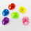 Lysende jordbærringlys LED fluorescerende ringfingerlys blitz blød gummilegetøjsring 4