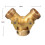 Uclet Vandingsforsyninger Have Messingvejsforbindelse Dobbelt 3