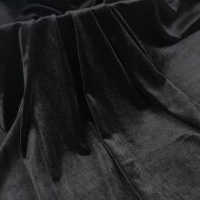 Black Velvet Fabric 39 x 63 in Solid Color