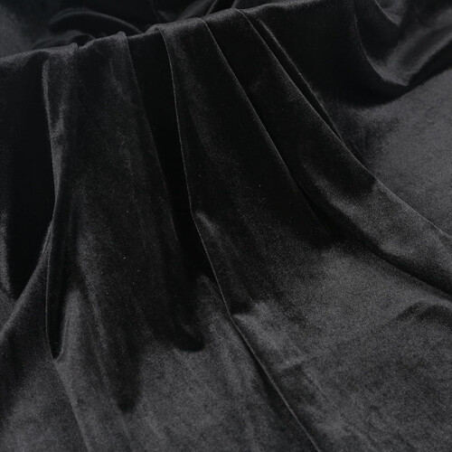 Black Velvet Fabric 39 x 63 in Solid Color