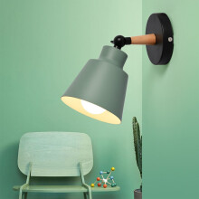 Lampe de chevet murale moderne en fer forgé, luminaire élégant et polyvalent pour chambre, couloir ou bureau, douille E27.