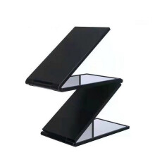 Set van 2 tetraëder opvouwbare spiegels, 360 draagbare make-upspiegel voor op reis/thuis/kantoor – heldere reflectie, compatibel met alle