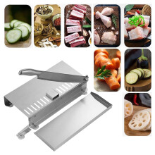 Coupe-viande manuel en acier inoxydable – Outil de cuisine pour trancher le bœuf congelé, les légumes et les os