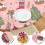 Toalha de mesa redonda de 44 polegadas para jantar de Natal com bainha elástica e estampas e desenhos natalinos alegres. 4