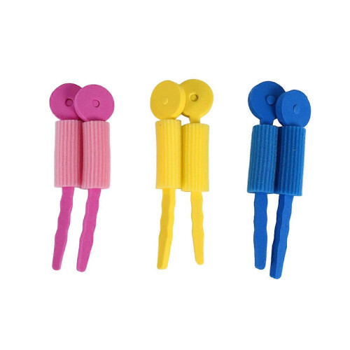 Rouleaux mousse coiffure 6pcs bouclés éponge soin cheveux
