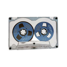 Disque vierge de 50 minutes, petit disque métallique double face ouvert, disque de cassette vierge bleu