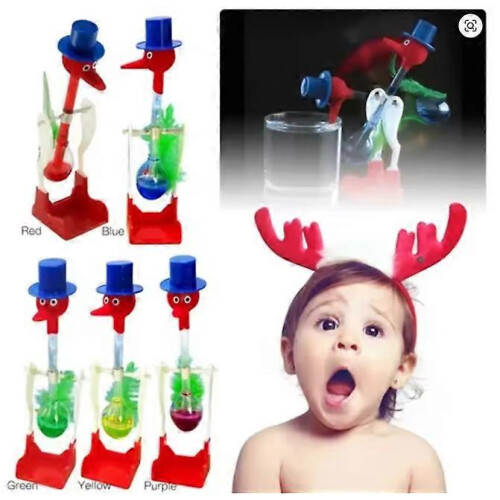 Εκπαιδευτικό παιχνίδι Perpetual Motion Drinking Bird με υγρό για αδιάκοπη ισορροπία 1