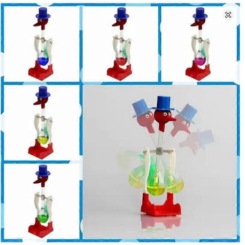 Εκπαιδευτικό παιχνίδι Perpetual Motion Drinking Bird με υγρό για αδιάκοπη ισορροπία 2