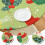 Toalha de mesa redonda festiva com bainha elástica de 52 polegadas, ideal para sua mesa de jantar de Natal e para a montagem de buffets de festas, 4