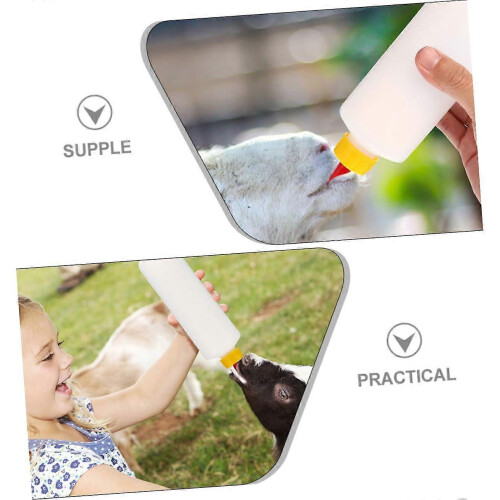Lamb Feeding Bottle Set with Replaceable Nipples, Durable Farm Build for Newborn Livestock 2
