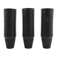 60 seaux à mailles de 5 cm avec rebord large et filtre pour pots, seaux et paniers hydroponiques
