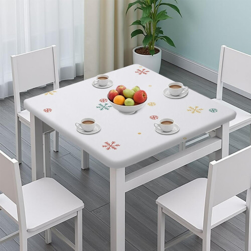 Festlig stretchduk, 90x90 cm, elastisk spandex – krøllfri passform for festbord 2