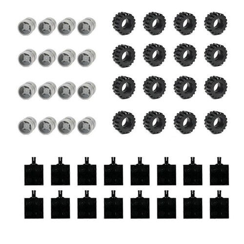 Mini-essieux de roue jouet construction, 48 pièces