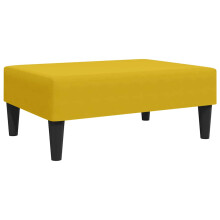 vidaXL Fußhocker Gelb 77x55x31 cm Samt