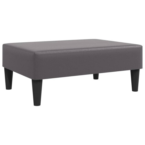 VidaXL vidaXL Fußhocker Grau 77x55x31 cm Kunstleder