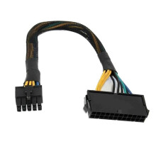 Câble adaptateur 24 broches vers 10 broches, câble d'alimentation principal ATX, câble gainé tressé pour Lenovo Moth