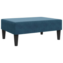 vidaXL Fußhocker Blau 77x55x31 cm Samt