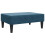 VidaXL vidaXL Fußhocker Blau 77x55x31 cm Samt 1