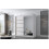 (White, 150cm) ELUKS - FLAVIO Sliding Doors Wardrobe with Mirror 1