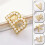 Perlen-Goldbrosche mit Initialen für Damen, Hochzeitsschmuck 2