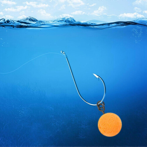 Vis bouillette pêche 50pcs carpe anneau fixe Chod 1