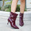 Women's Pointed Toe PU Ankle Boots Size 6.5 5